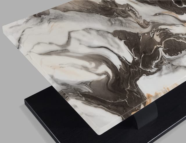 Zion 3-PIECE Faux Marble Cocktail Set Brn — photo 4