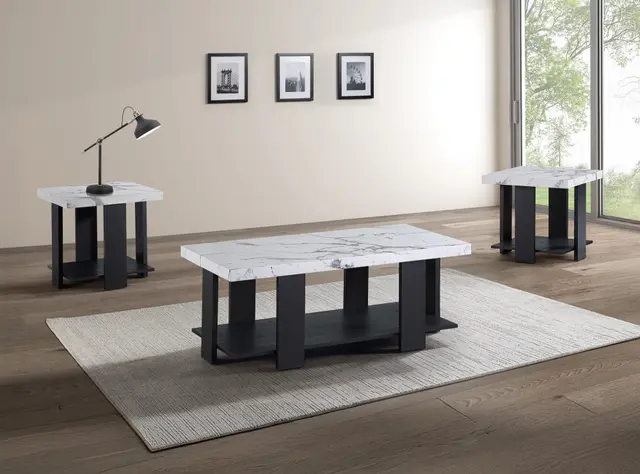 Boris 3-PIECE Cocktail Set-Faux Marble — photo 1