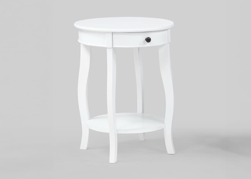 Jacie Chairside Table White