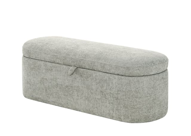 Philipa Storage Bench-Light Grey Tweed — photo 2