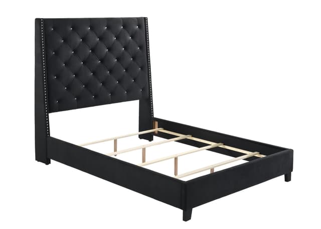 Chantilly K Headboard Black Velvet — photo 3