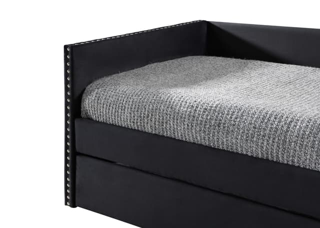 Sadie Daybed Back-Rails-Blk Velvet — photo 3