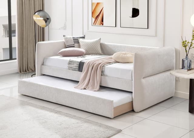 Philipa Daybed Back Rail-Oat Tweed — photo 1