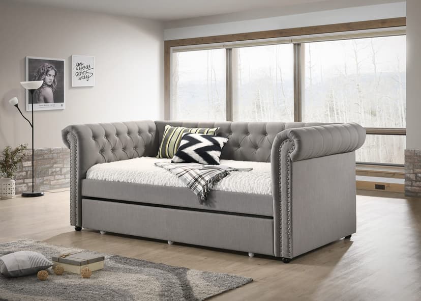 Ellie Daybed Back Front Rail Trundle