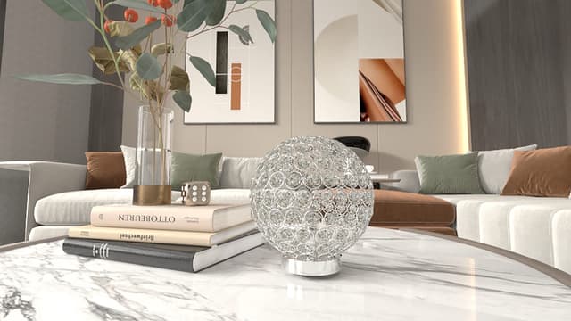 Crystal Globe Table Lamp — photo 1