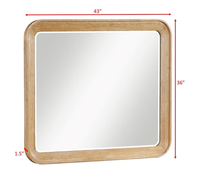 Westcott Dresser Mirror-Cerusednatural — photo 2