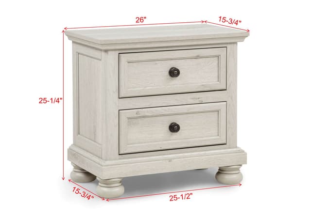 Claribelle Nightstand-White — photo 3