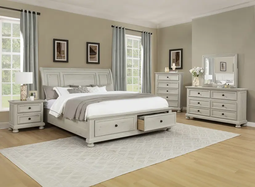 Claribelle King/Queen Bed Rail-White