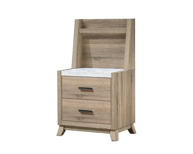 Tilston Nightstand with Wall Panel — photo 1