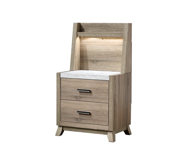 Tilston Nightstand with Wall Panel — photo 2
