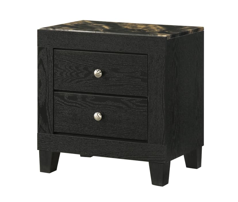 Cadence Nightstand-Black Gold