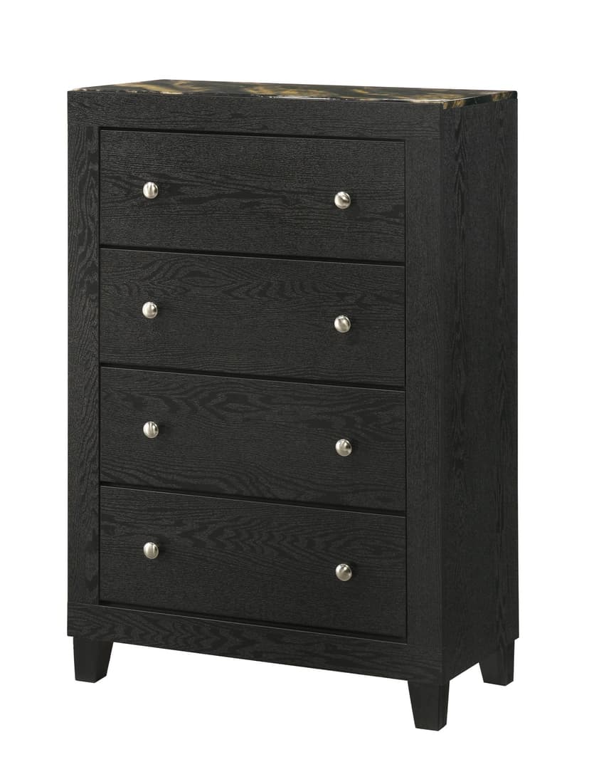 Cadence Chest-Black Gold