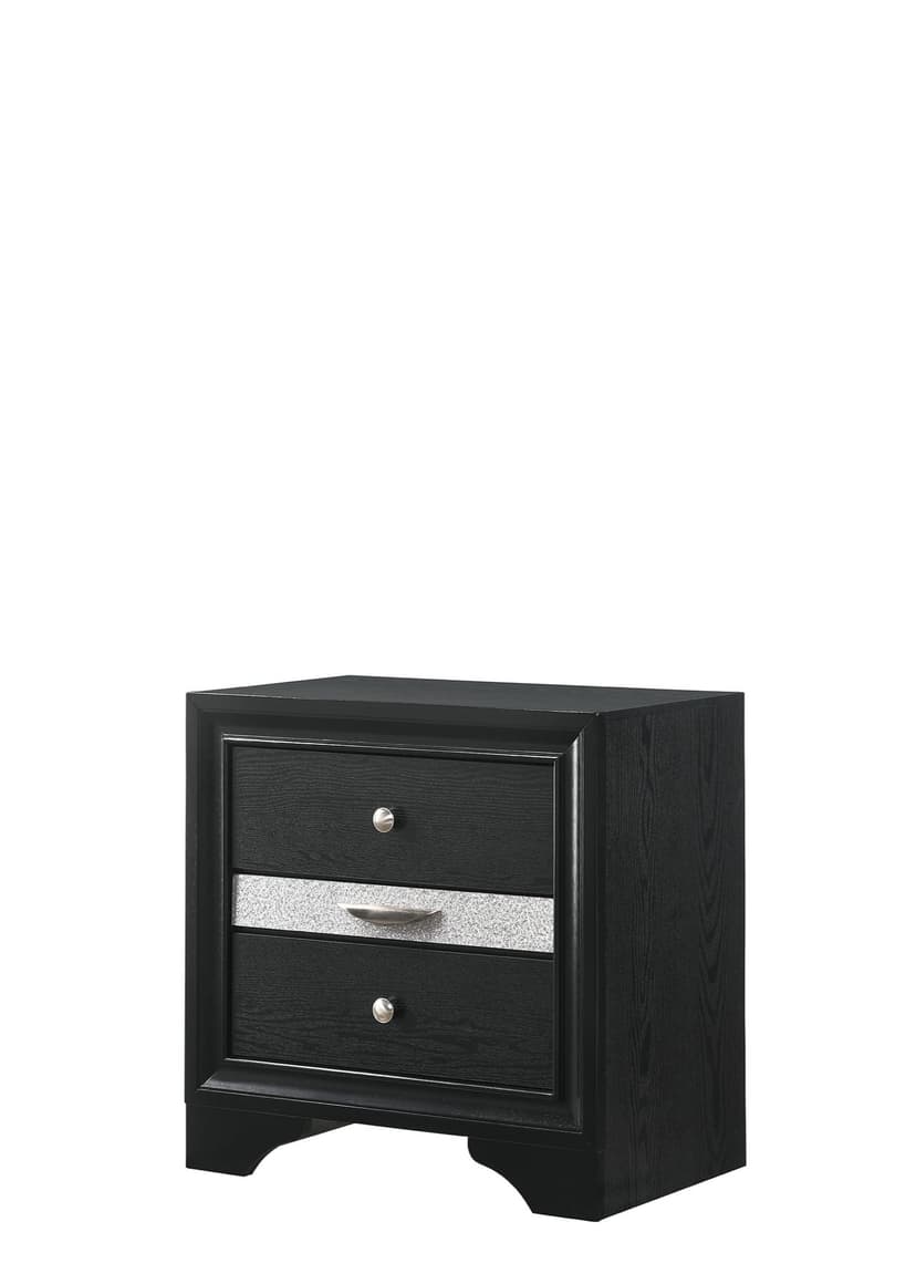 Regata Nightstand Black/Silver
