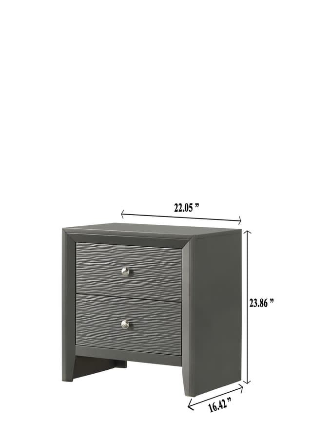 Denker Nightstand Gun Metal — photo 4