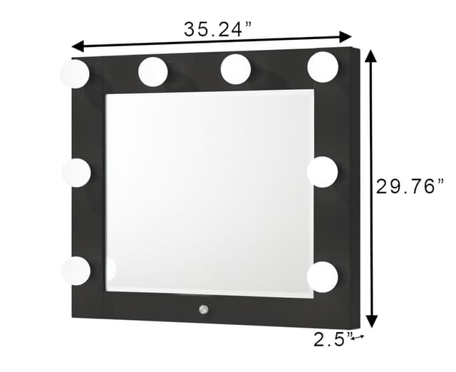 Luxo Vanity Top with Led Black — photo 3