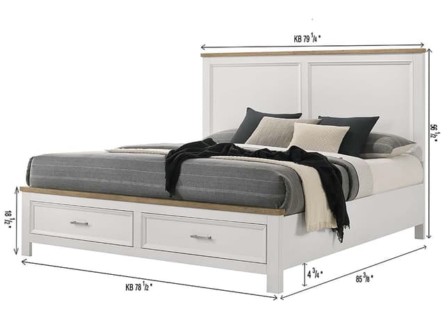 Aston K Platform Storage Bed Headboard — photo 4