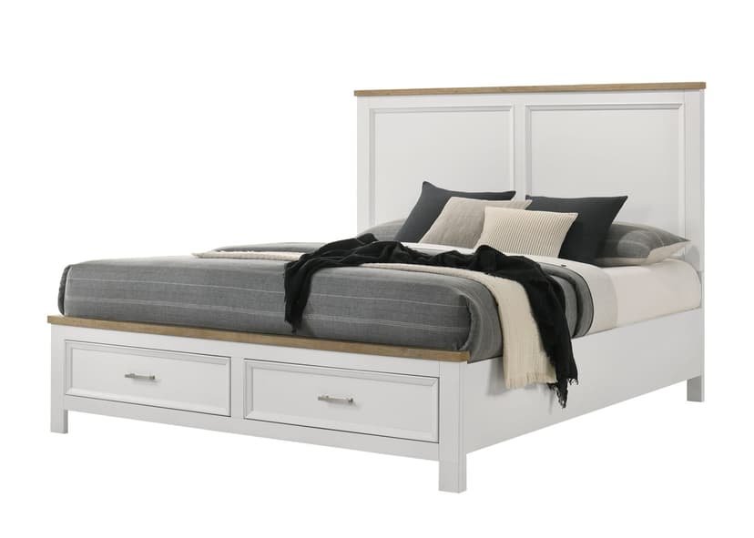Aston Q Platform Storage Bed Headboard