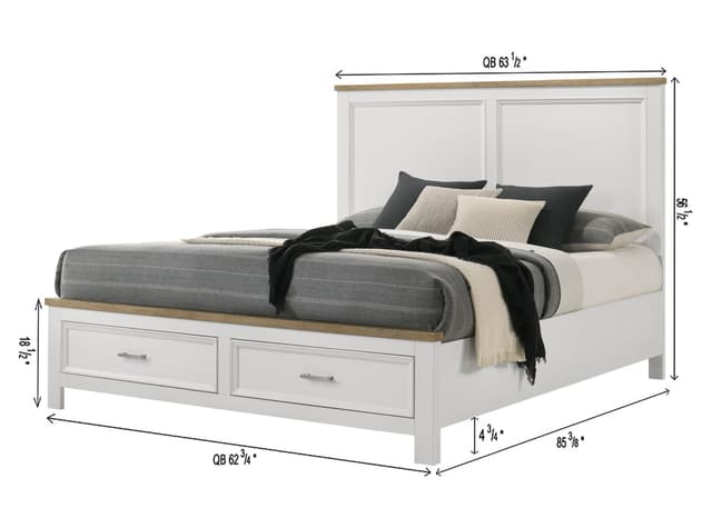 Aston Q Platform Storage Bed Headboard — photo 4