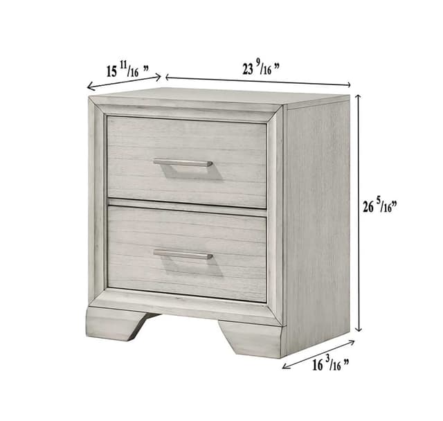 Jaymes Nightstand White Mist — photo 3