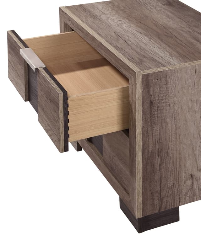 Rangley Nightstand-Grey/Brown — photo 2