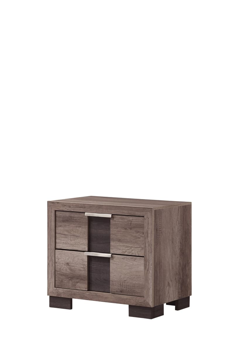 Rangley Nightstand-Grey/Brown