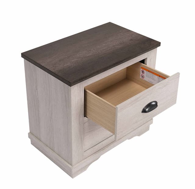Coralee Nightstand Chalk/Grey — photo 3