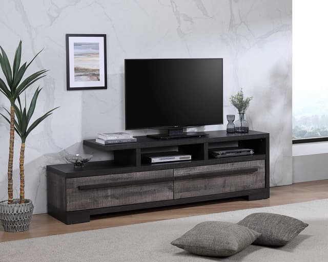 Remington Tv Stand Gray/Ebony — photo 1