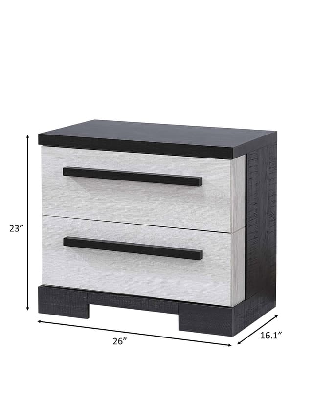 Remington Nightstand Chalk/Ebony — photo 3