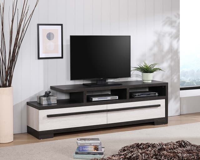 Remington Tv Stand Chalk/Ebony — photo 1