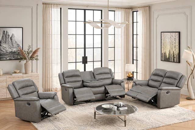 Hope Gray 3PC Reclining Set — photo 5